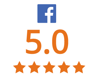Facebook review score 5 out of 5 stars.