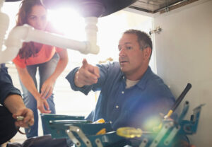 Kitchen sink plumbing